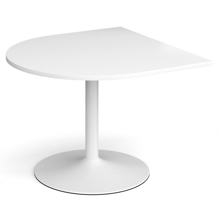 Radial End Extension Table for Trumpet Boardroom Table